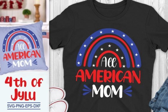 All American Mom SVG: Graphics for Crafts