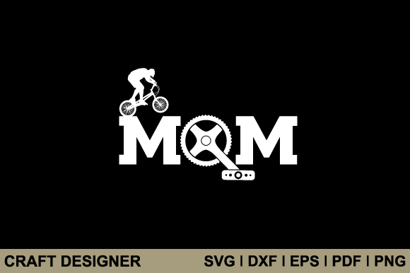 Cyclist Mom SVG: Graphics for Crafts