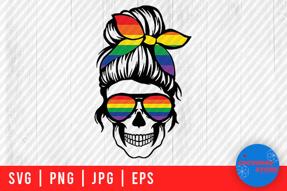 Lgbtq Skull Mom Svg: Bold Graphics for Crafts