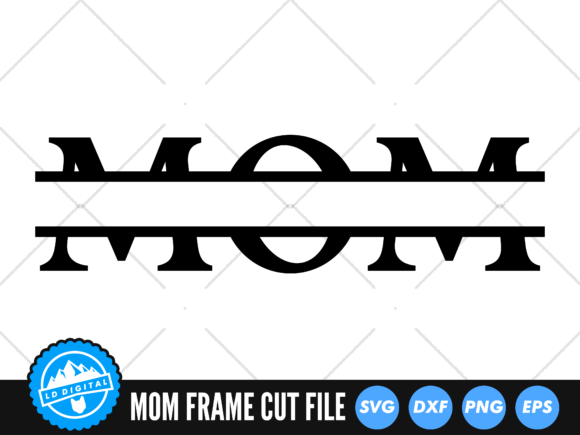 Mom Frame SVG: Modern Graphics for Crafts