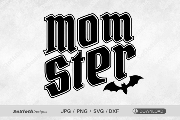 Momster SVG: Bold Halloween Graphics for Crafts