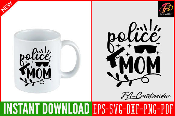 Police Mom Svg Design: Elevating Crafts & Graphics
