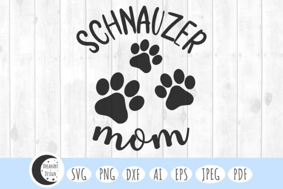 Schnauzer Mom Graphics for Crafts & Blogs